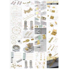 Pontos 23008F1 IJN Mikasa 1905 Detail up set 1/200