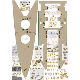 Pontos 1:200 Zestaw waloryzacyjny do HMS Hood 1941 - DETAIL UP SET