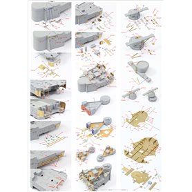 Pontos 1:200 Zestaw waloryzacyjny do HMS Hood 1941 - DETAIL UP SET