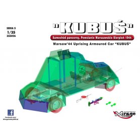 Mirage Hobby 1:35 Kubuś Samochód Pancerny Powstanie Warszawskie Sierpień 1944