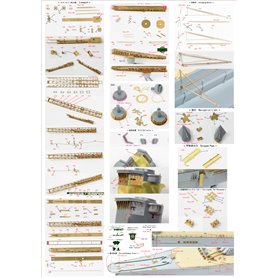 Pontos 37003F1 IJN Yamato 1945 Detail up set Advanced 1/350 (New Tool)