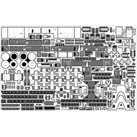 Pontos 37018F1 USS BB-63 Missouri Circa 1991 Detail up set 1/350