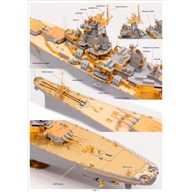 Pontos 37018F1 USS BB-63 Missouri Circa 1991 Detail up set 1/350