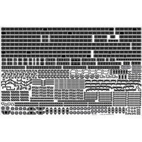 Pontos 1:350 Zestaw waloryzacyjny do IJN Musashi 1944 - DETAIL UP SET ADVANCED - HINOKI TONE DECK