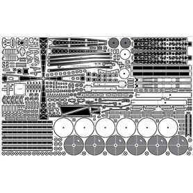 Pontos 1:350 Zestaw waloryzacyjny do IJN Musashi 1944 - DETAIL UP SET ADVANCED - HINOKI TONE DECK