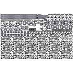 Pontos 1:350 Zestaw waloryzacyjny do IJN Musashi 1944 - DETAIL UP SET ADVANCED - HINOKI TONE DECK