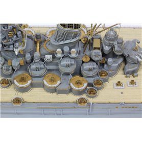 Pontos 1:350 Zestaw waloryzacyjny do IJN Musashi 1944 - DETAIL UP SET ADVANCED - HINOKI TONE DECK