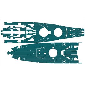 Pontos 37026FB USS BB-63 Missouri 1945 Detail up set "Advanced" (20B Deck Blue) 1/350