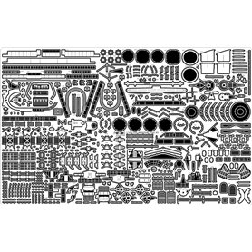 Pontos 37026FB USS BB-63 Missouri 1945 Detail up set "Advanced" (20B Deck Blue) 1/350