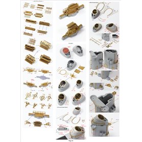 Pontos 1:350 Zestaw waloryzacyjny do USS BB-63 Missouri 1945 - DETAIL UP SET ADVANCED - TREAK TONE