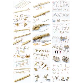 Pontos 1:350 Zestaw waloryzacyjny do USS BB-63 Missouri 1945 - DETAIL UP SET ADVANCED - TREAK TONE