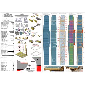 Pontos 27010FN USS CV-6 Enterprise 1942 Detail up set (Teak Tone) 1/200