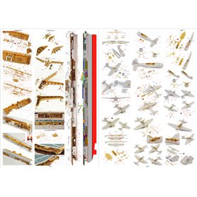 Pontos 27010FN USS CV-6 Enterprise 1942 Detail up set (Teak Tone) 1/200