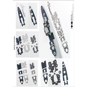 Pontos 1:350 Zestaw waloryzacyjny do USS CA-35 - ADVANCED PLUS SET