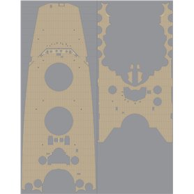 Pontos 35001WD1 IJN Yamato Wooden Deck set 1/350