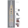 Pontos 35001WD1 IJN Yamato Wooden Deck set 1/350