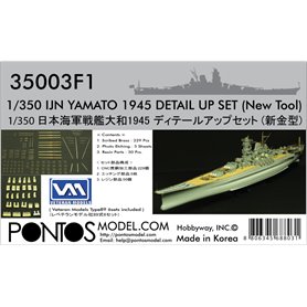 Pontos 1:350 Zestaw waloryzacyjny do IJN Yamato - DETAIL SET UP