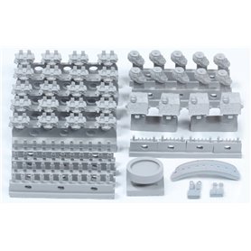 Pontos 35026FN USS BB-63 Missouri 1945 Detail up set (Teak Tone) 1/350