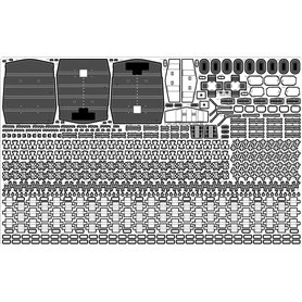 Pontos 35026FN USS BB-63 Missouri 1945 Detail up set (Teak Tone) 1/350