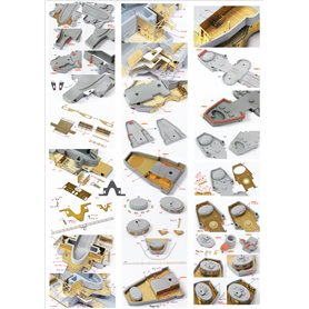 Pontos 35026FN USS BB-63 Missouri 1945 Detail up set (Teak Tone) 1/350