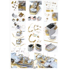 Pontos 35026FN USS BB-63 Missouri 1945 Detail up set (Teak Tone) 1/350