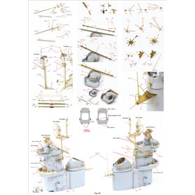 Pontos 35026FN USS BB-63 Missouri 1945 Detail up set (Teak Tone) 1/350