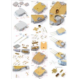Pontos 35026FN USS BB-63 Missouri 1945 Detail up set (Teak Tone) 1/350