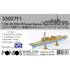 Pontos 35027F1 USS DDG-98 Forrest Sherman F IIa Detail Set 1/350
