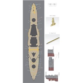 Pontos 1:350 Drewniany pokład do HMS Warspite