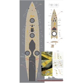 Pontos 1:350 Drewniany pokład do HMS Dreadnought