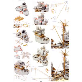 Pontos 1:350 Zestaw waloryzacyjny do IJN Nagato 1941 - DETAIL UP SET