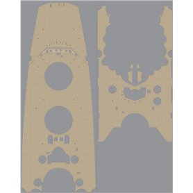 Pontos 35005WD1 IJN Musashi Wooden Deck set 1/350