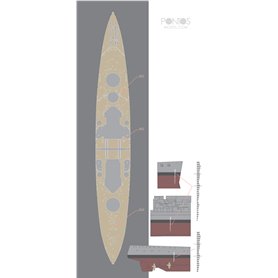 Pontos Drewniany pokład do HMS Prince of Wales