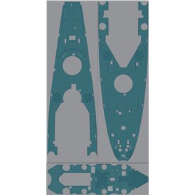 Pontos 1:350 Drewniany pokład do USS BB-55 North Carolina