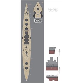 Pontos 1:350 Drewniany pokład do HMS Hood