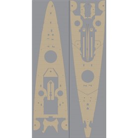 Pontos 35012WD1 DKM Scharnhorst Wooden Deck set Type 1 1/350