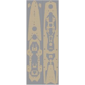 Pontos 35017WD1 DKM Prinz Eugen Wooden Deck set for R 1/350