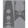 Pontos 35009WD1 IJN Yamato Wooden Deck set Black Deck 1/350