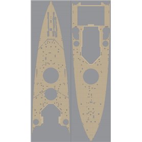 Pontos 35008WD1 HMS King George V Wooden Deck set 1/350