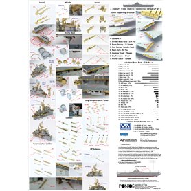 Pontos 35006F1 USS CV-9 Essex 1944 Detail up set 1/350
