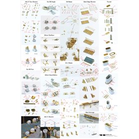 Pontos 35006F1 USS CV-9 Essex 1944 Detail up set 1/350