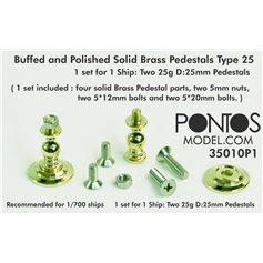 Pontos 1:700 BUFFED AND POLISHED SOLID PEDESTALS TYPE 25