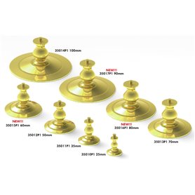 Pontos 35014P1 Buffed and Polished Solid Brass Pedestals Type 100