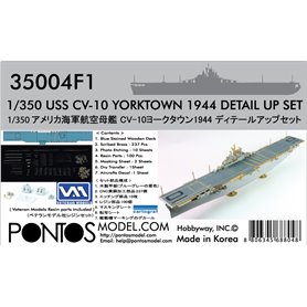 Pontos 1:350 Zestaw waloryzacyjny do USS CV-10 Yorktown 1944 - DETAIL UP SET
