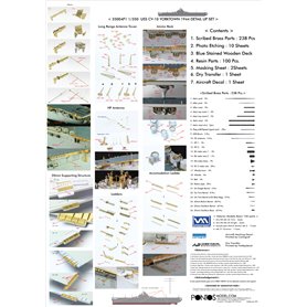 Pontos 35004F1 USS CV-10 Yorktown 1944 Detail up set 1/350