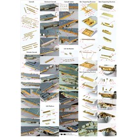 Pontos 35004F1 USS CV-10 Yorktown 1944 Detail up set 1/350