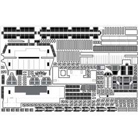 Pontos 35005F1 USS CV-14 Ticonderoga 1944 Detail up set 1/350