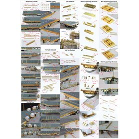 Pontos 35005F1 USS CV-14 Ticonderoga 1944 Detail up set 1/350