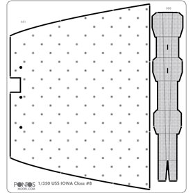 Pontos 35008F1 USS BB-62 New Jersey 1982 Detail up set 1/350
