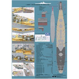 Pontos 1:350 Zestaw waloryzacyjny do USS BB-63 Missouri 1991 - DETAIL UP SET